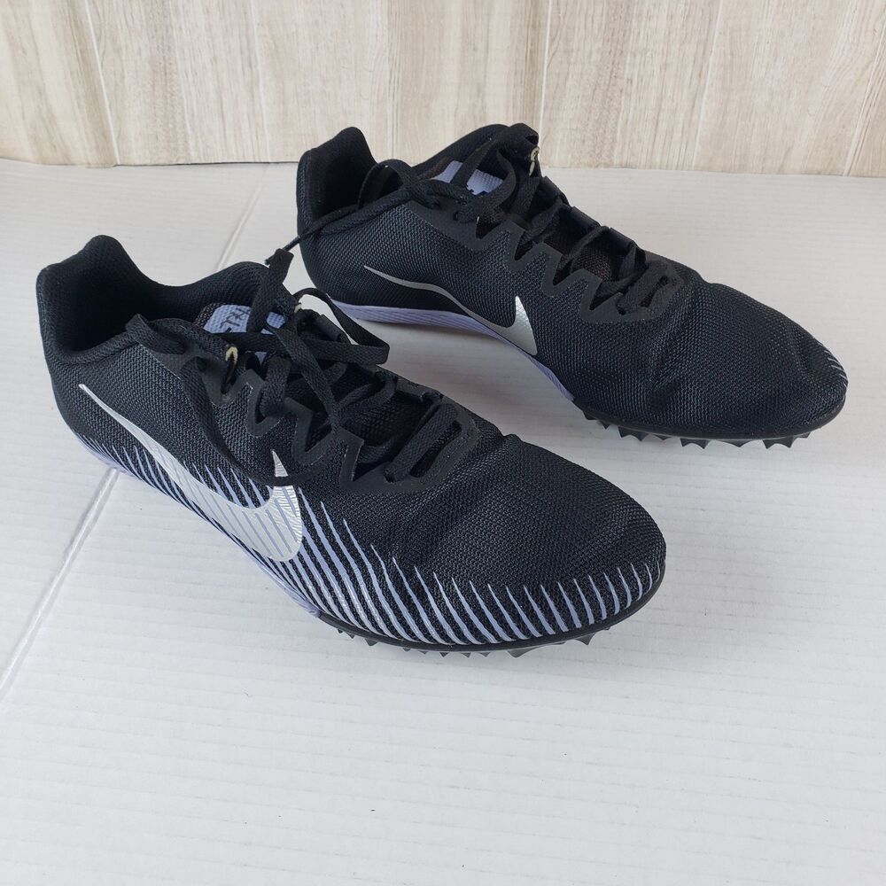 Nike Zoom Rival M 9 Black Indigo Fog Track Running Spikes Men’s Sz 9
